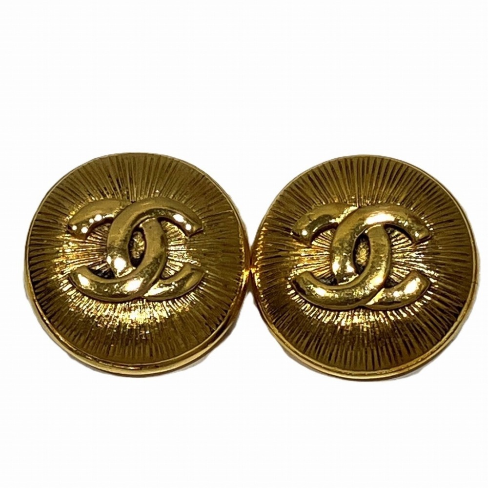 CHANEL Authentic Gold Earrings - Picture 1 of 9